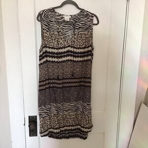 Beach Lunch Lounge Animal Print Rayon swimsuit coverup large